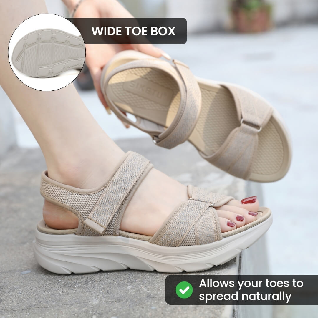 Clara Sandal – Wide Toe Box & Arch Support