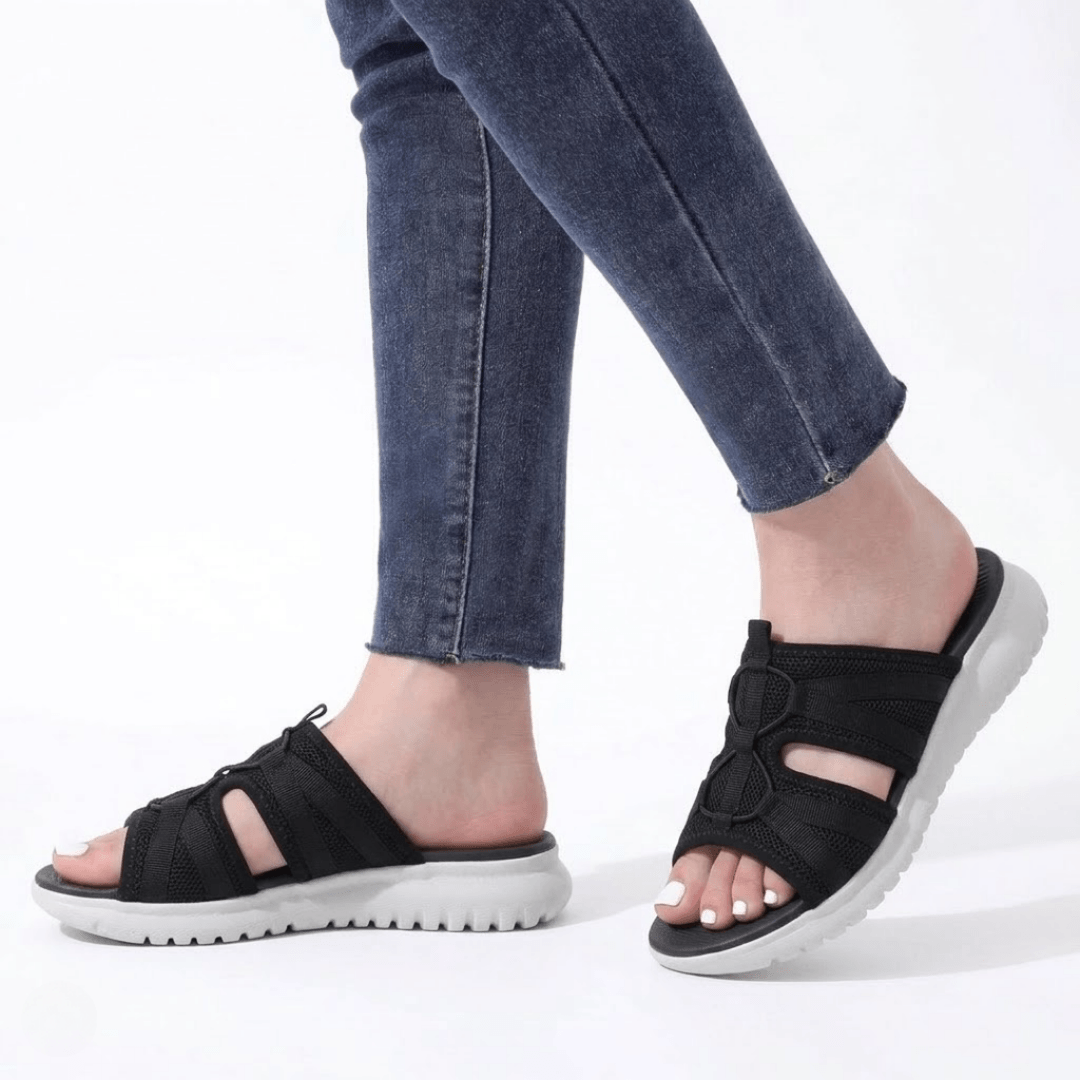 Aria Slide Sandal – Cushioned Support & Pressure Relief