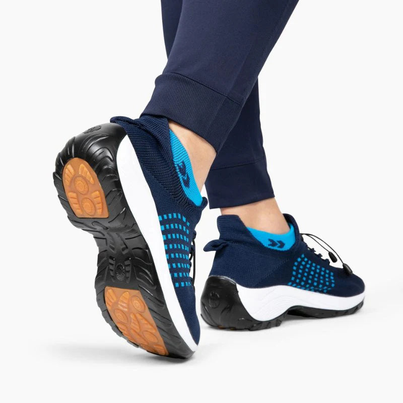 Ortho Stretch Cushion Shoes Women - White Blue