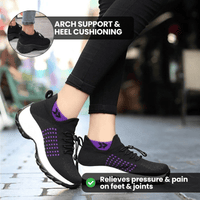 Ortho Stretch Cushion Shoes Women - Black / Purple