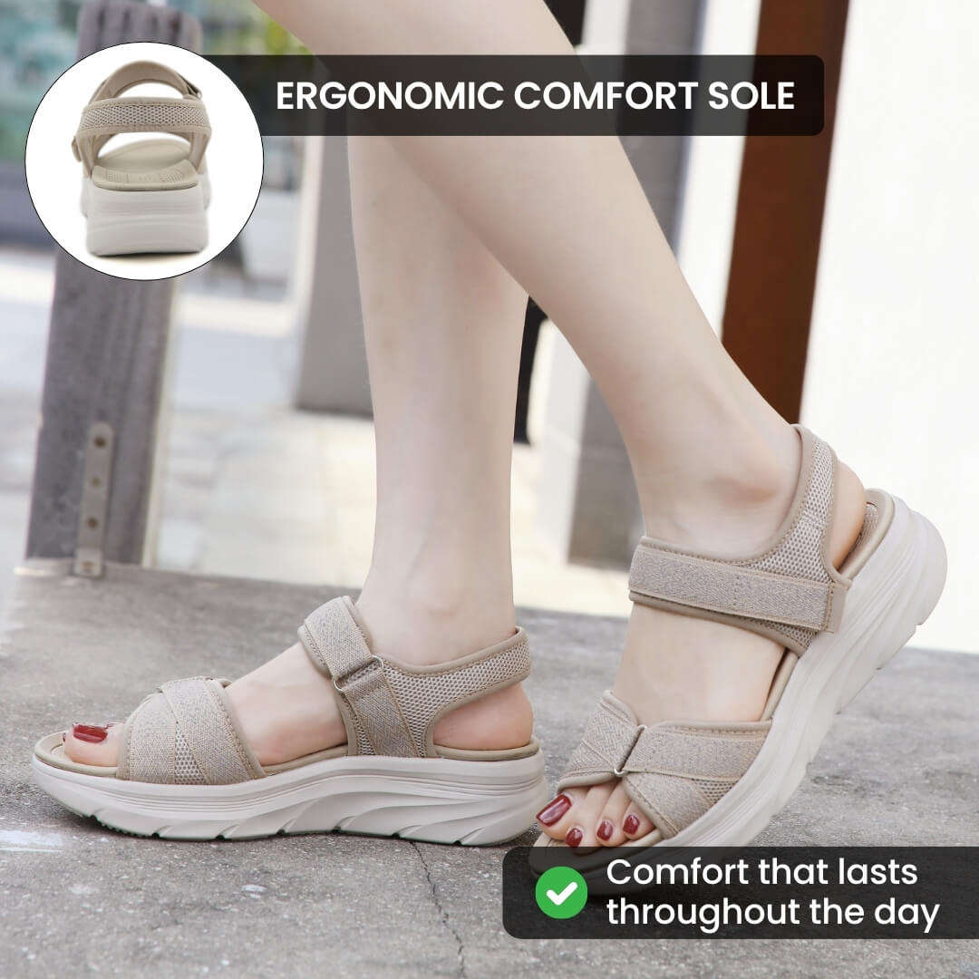 Clara Sandal –  Wide Toe Box & Arch Support