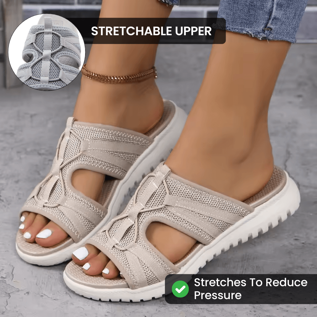 Aria Slide Sandal – Cushioned Support & Pressure Relief