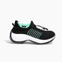 Ortho Stretch Cushion Shoes Women - Black Sky Blue