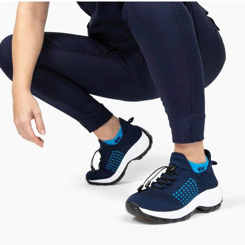 Ortho Stretch Cushion Shoes Women - White Blue